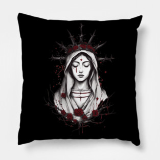 Mary The Blessed Virgin Pillow