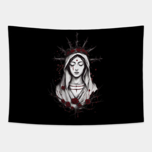 Mary The Blessed Virgin Tapestry