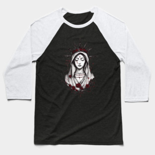 Mary The Blessed Virgin Baseball T-Shirt