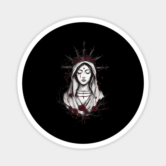 Mary The Blessed Virgin Magnet by animegirlnft