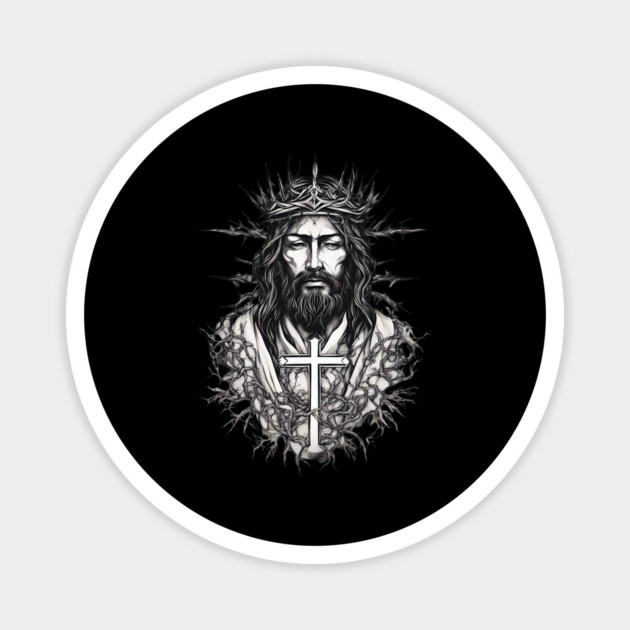 Jesus Walks On Water Magnet by animegirlnft