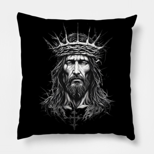 Jesus Crucifixion Pillow by animegirlnft