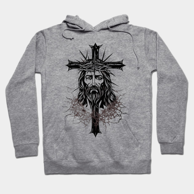 Crucifixion Of Jesus Hoodie by animegirlnft