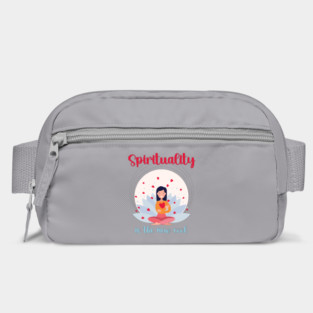 Spirituality is the new cool, meditating hearts Bag