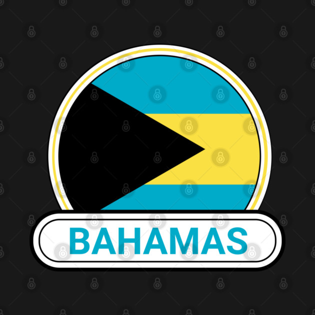 Bahamas Country Badge - Bahamas Flag by Yesteeyear