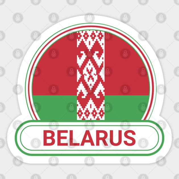 Belarus Country Badge - Belarus Flag Sticker by Yesteeyear