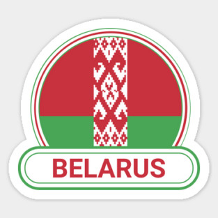 Belarus Country Badge - Belarus Flag Magnet