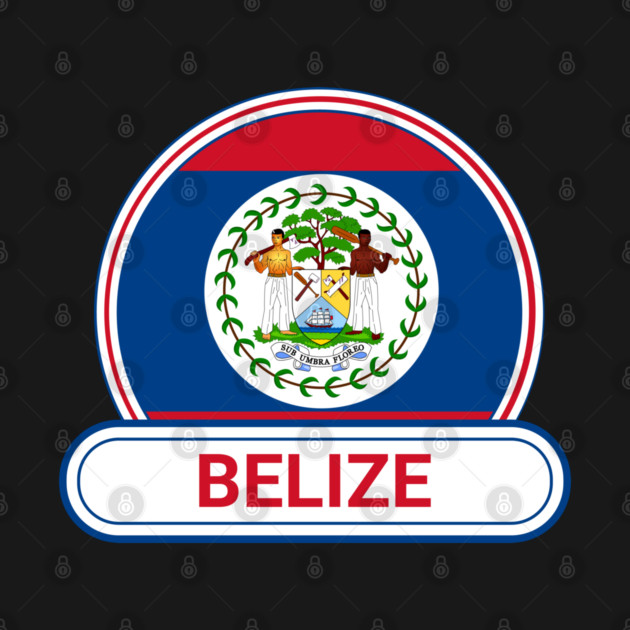 Belize Country Badge - Belize Flag by Yesteeyear