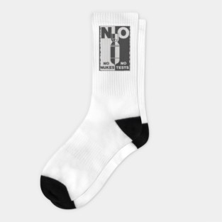 No Nukes No Tests Socks