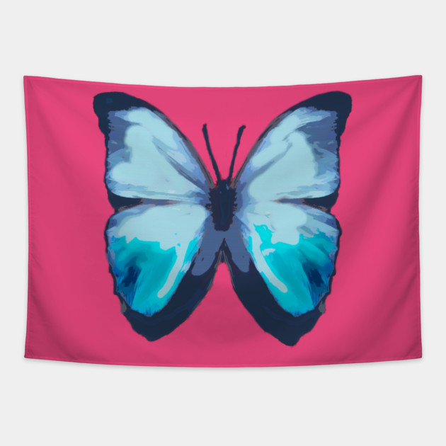 Blue Butterfly Tapestry by DonWillisJrArt