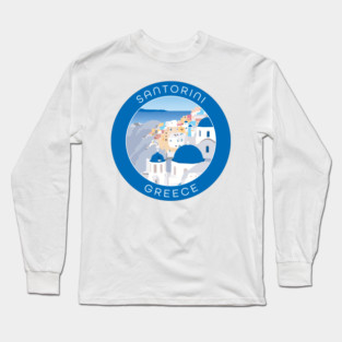 Santorini Greece Long Sleeve T-Shirt