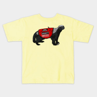 Anxiety Companion Honey Badger Kids T-Shirt