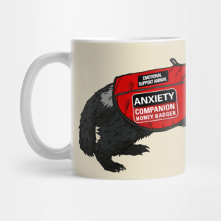 Anxiety Companion Honey Badger Mug