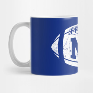 NY Retro Football - Blue Mug