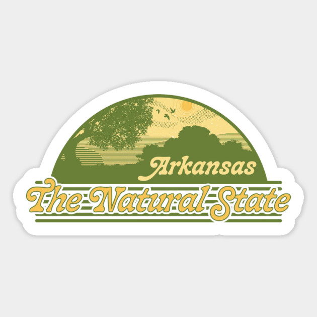 Natural State Retro Style Magnet by rt-shirts