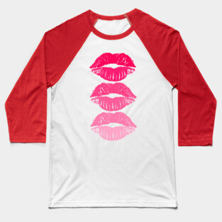 HOT PINK LIPS Baseball T-Shirt