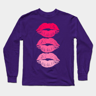 HOT PINK LIPS Long Sleeve T-Shirt