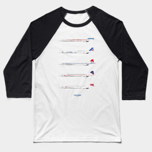 Concorde 1969 To 2003 Baseball T-Shirt