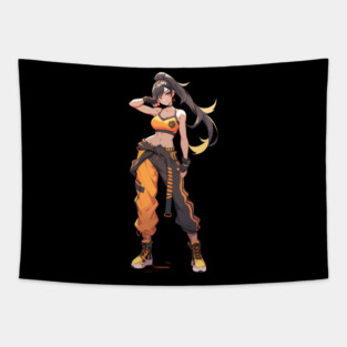 anime girl - anime style Tapestry