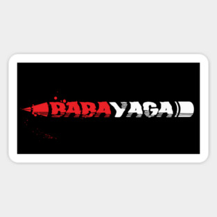 Baba Yaga, Pencil, Movie Shirt Unisex Sticker