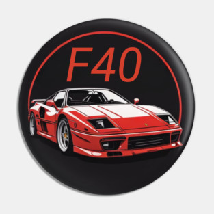Ferrari F40 legendary design Pin