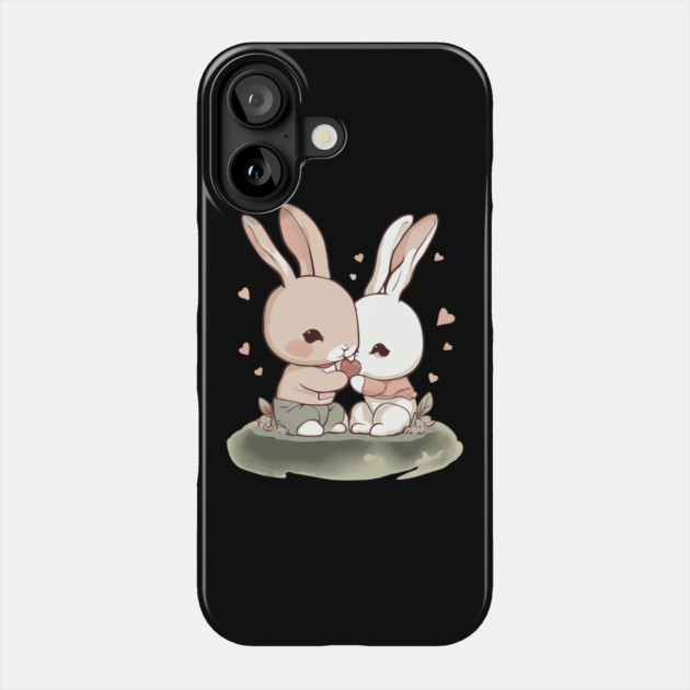 I Love You Rabbit Phone Case by animegirlnft