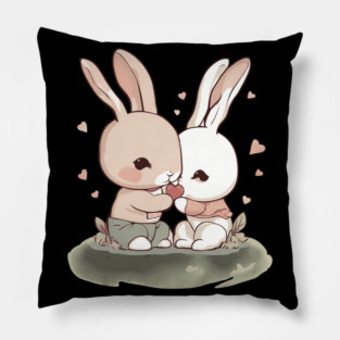 I Love You Rabbit Pillow