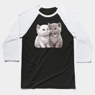 Cat Sitting Baseball T-Shirt
