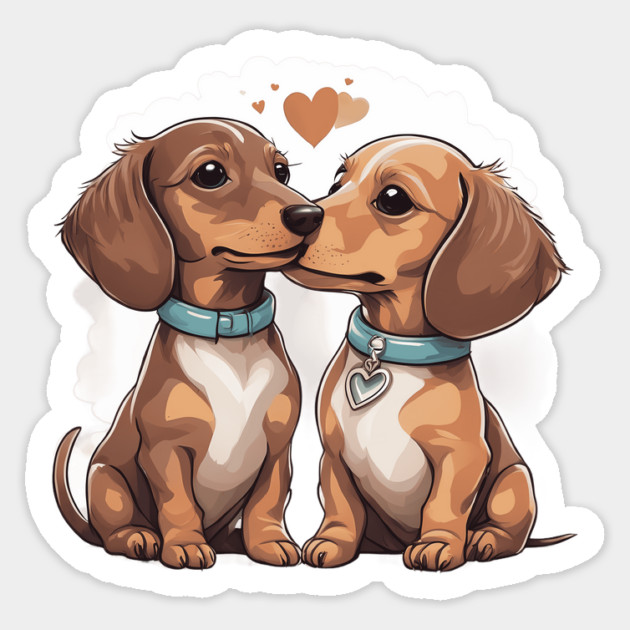 Miniature Dachshund Sticker by animegirlnft