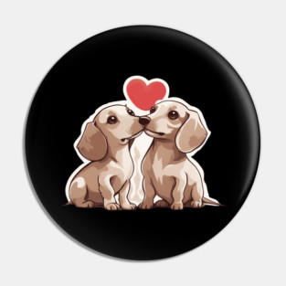 Cream Dachshund Pin