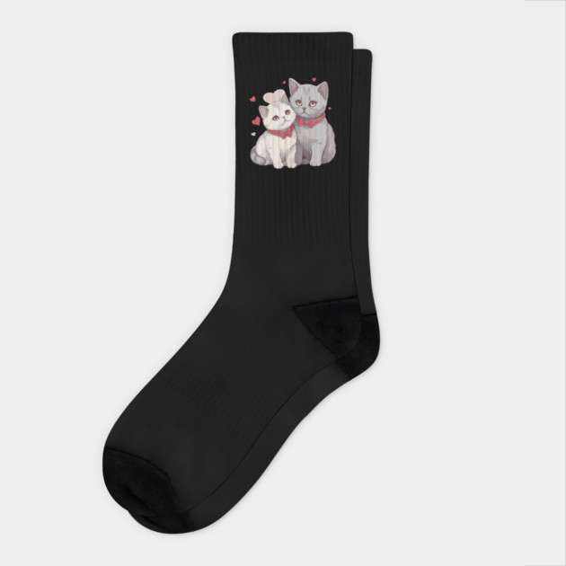 British Shorthair Cat Socks by animegirlnft