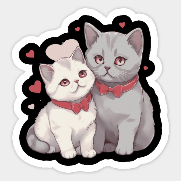 British Shorthair Cat Sticker by animegirlnft