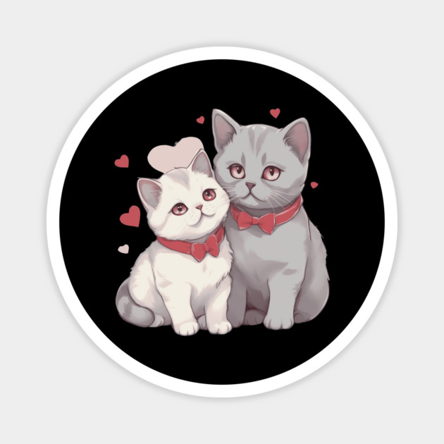 British Shorthair Cat Magnet by animegirlnft