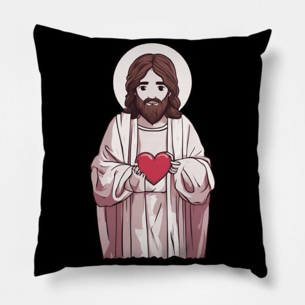 God Loves Me Pillow by animegirlnft