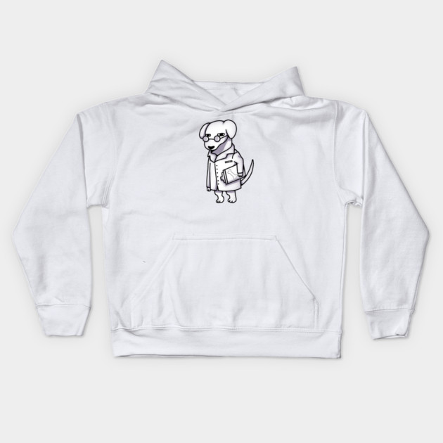Funny Doctor Dog, Dog Lover Kids Hoodie by logiamerch