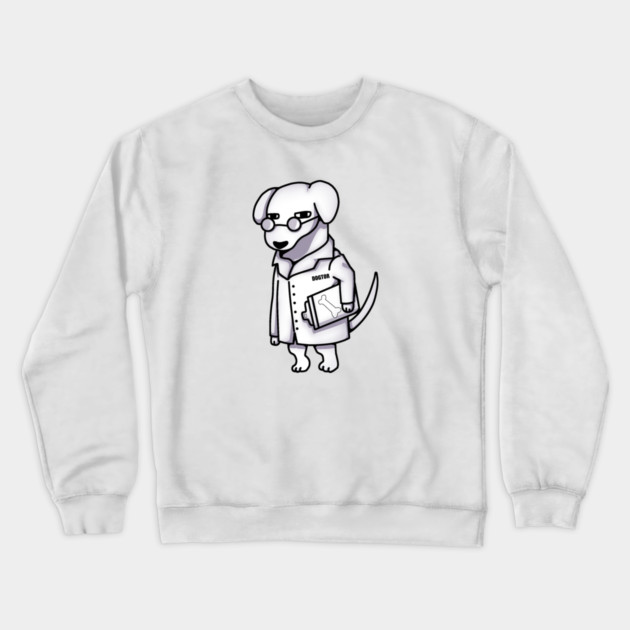 Funny Doctor Dog, Dog Lover Crewneck Sweatshirt by logiamerch