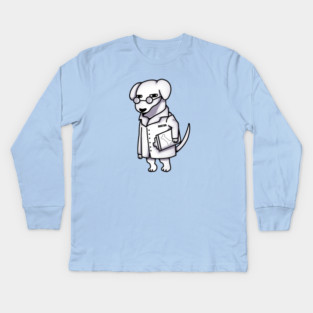 Funny Doctor Dog, Dog Lover Kids Long Sleeve T-Shirt