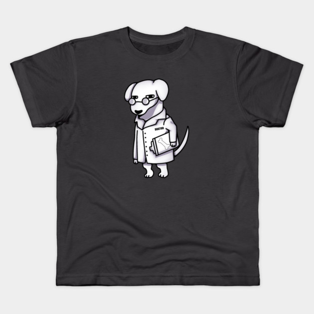 Funny Doctor Dog, Dog Lover Kids T-Shirt by logiamerch