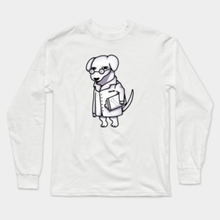 Funny Doctor Dog, Dog Lover Long Sleeve T-Shirt
