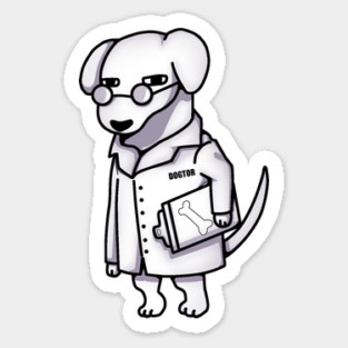 Funny Doctor Dog, Dog Lover Magnet