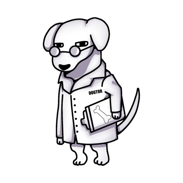 Funny Doctor Dog, Dog Lover by logiamerch