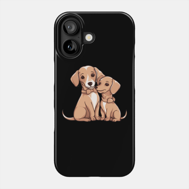 Golden Dachshund Phone Case by animegirlnft