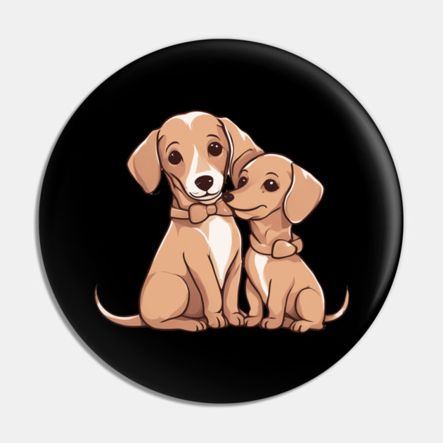 Golden Dachshund Pin by animegirlnft