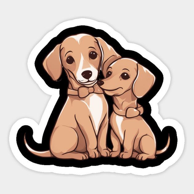 Golden Dachshund Magnet by animegirlnft