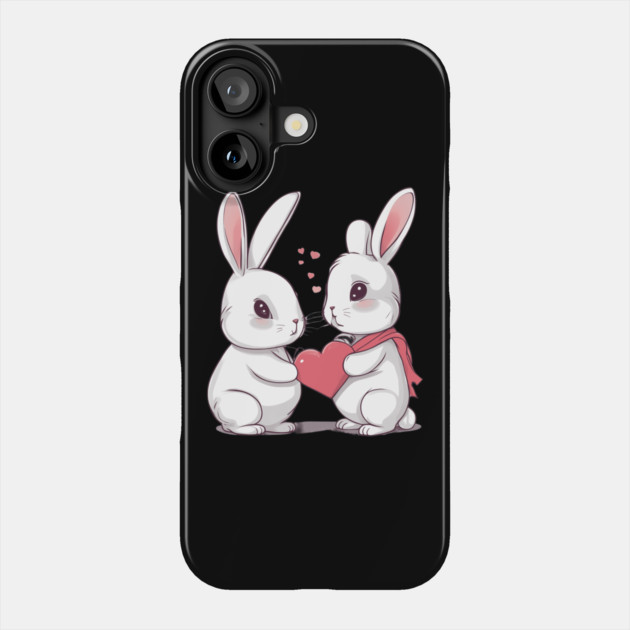 Valentine Bunny Phone Case by animegirlnft