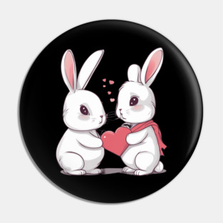 Valentine Bunny Pin