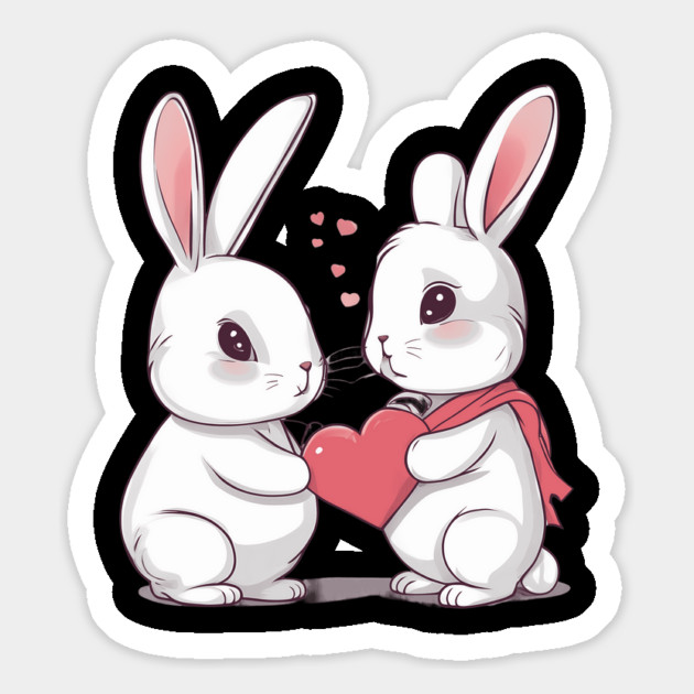 Valentine Bunny Magnet by animegirlnft