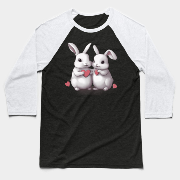 Love Bunny Baseball T-Shirt by animegirlnft