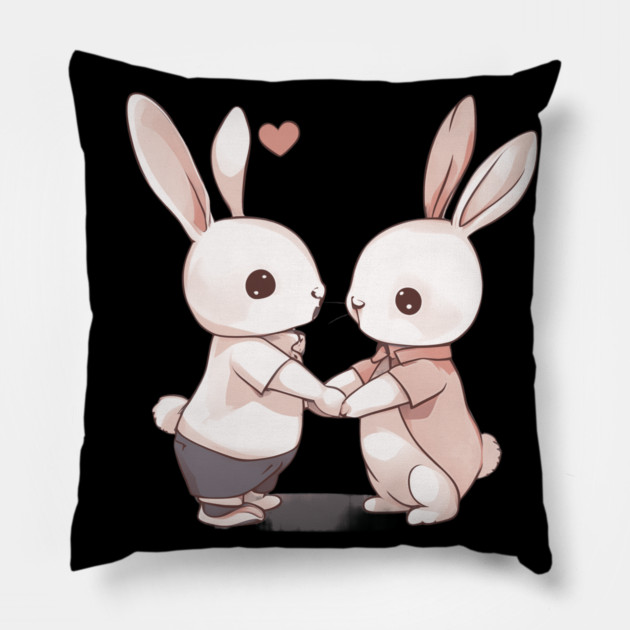 Rabbit Lover Pillow by animegirlnft