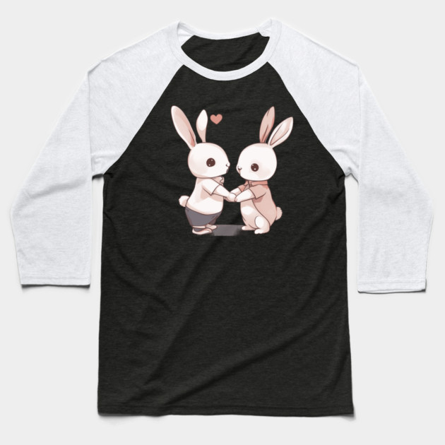 Rabbit Lover Baseball T-Shirt by animegirlnft